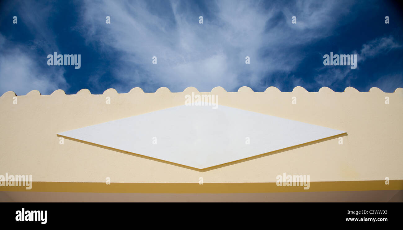 Blanc diamant et le ciel Banque D'Images