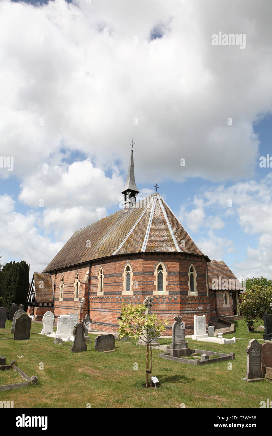 Église St Stephens Fradley près de Lichfield Staffordshire Banque D'Images