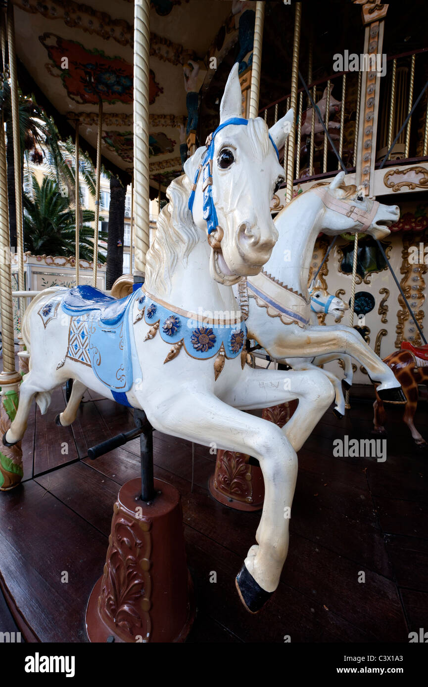 Fairground Carousel Banque D'Images