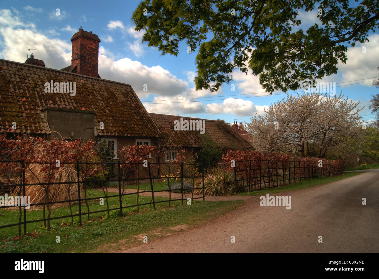 Cottages en anglais Banque D'Images