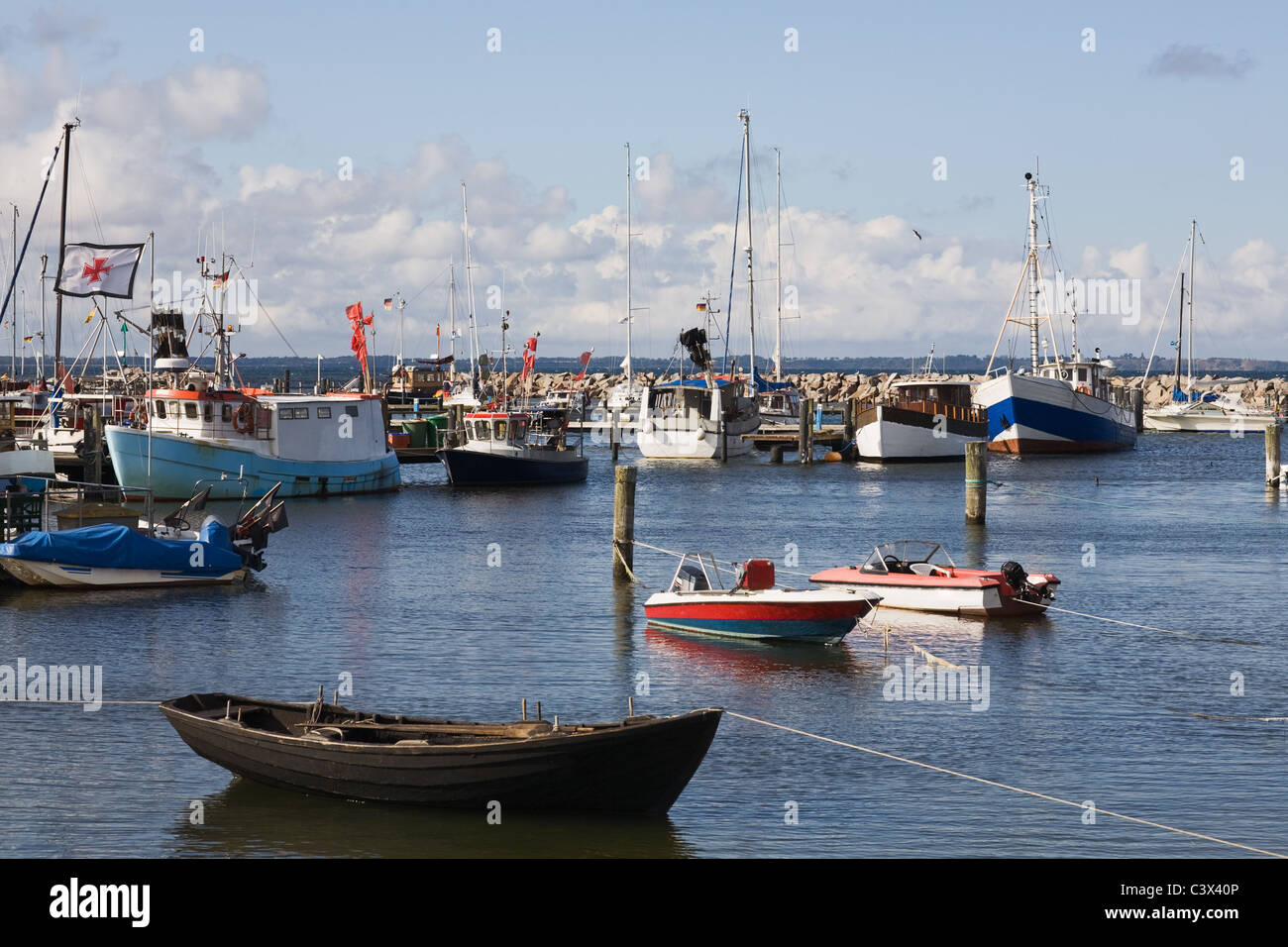 Marina à Glowe, Ruegen Island, Allemagne Banque D'Images