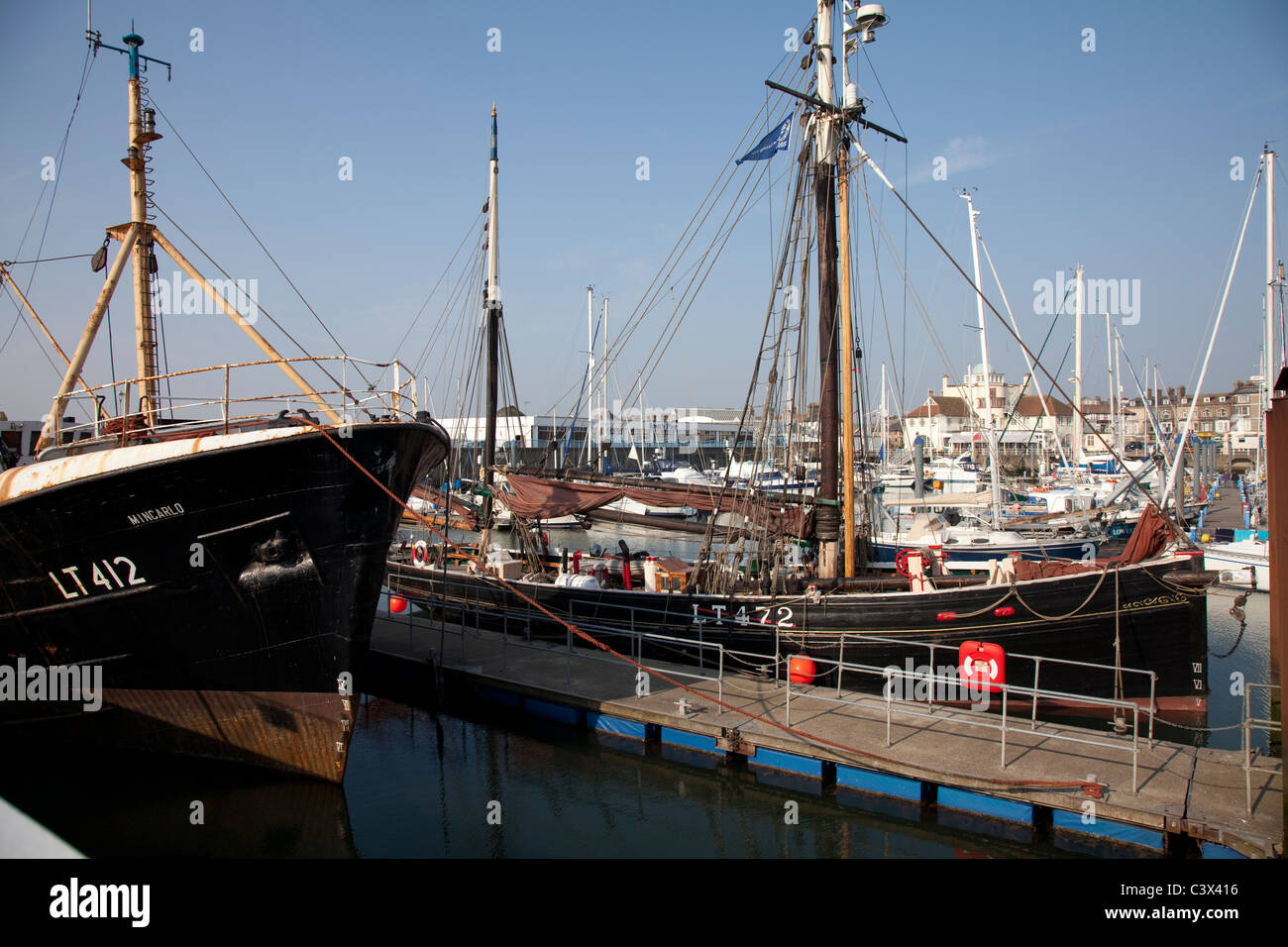 Du port de Lowestoft Banque D'Images