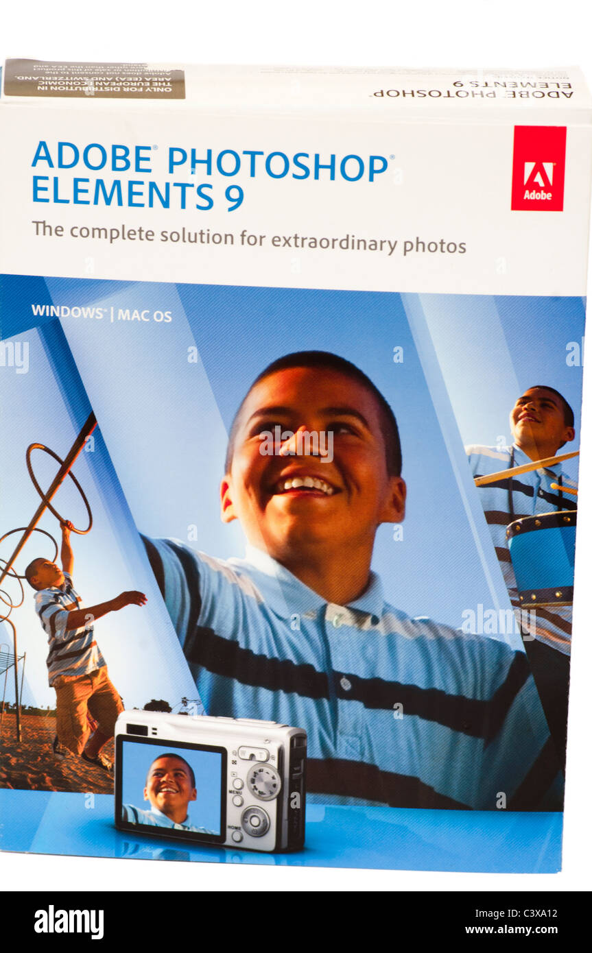 Adobe Photoshop Elements 9 Banque D'Images