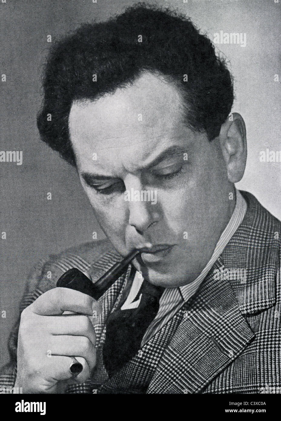 Harry Blech, violoniste et chef d'orchestre, photo Alfred Lammon, du programme souvenir du Royal Festival Hall, 1951 Banque D'Images