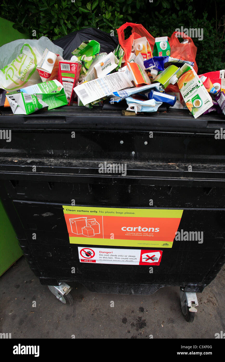 Bac de recyclage Banque D'Images