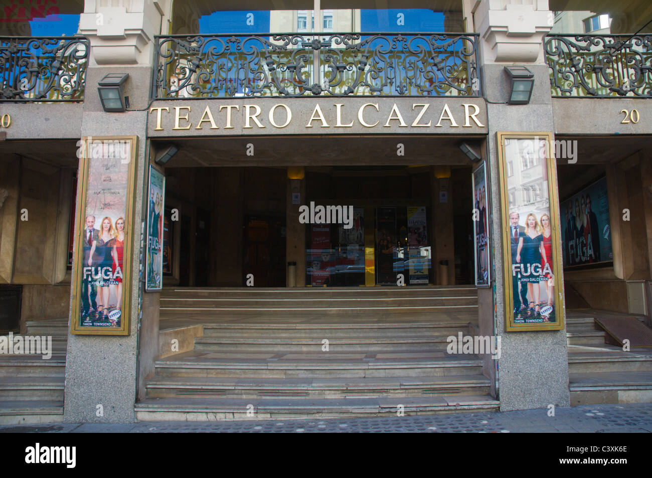 Teatro Alcazar extérieur théâtre calle de la rue Alcala Madrid Espagne Europe Banque D'Images