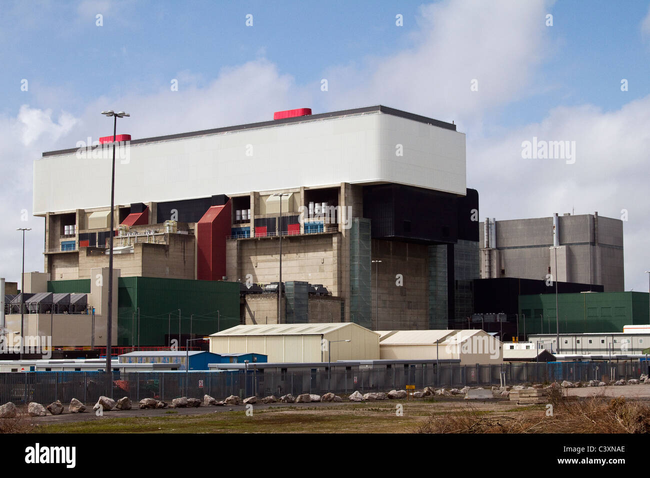 Centrale nucléaire Heysham 2 réacteur avancé refroidi au gaz (AGR)   Station d'alimentation côtière à Heysham, Lancashire, Royaume-Uni Banque D'Images