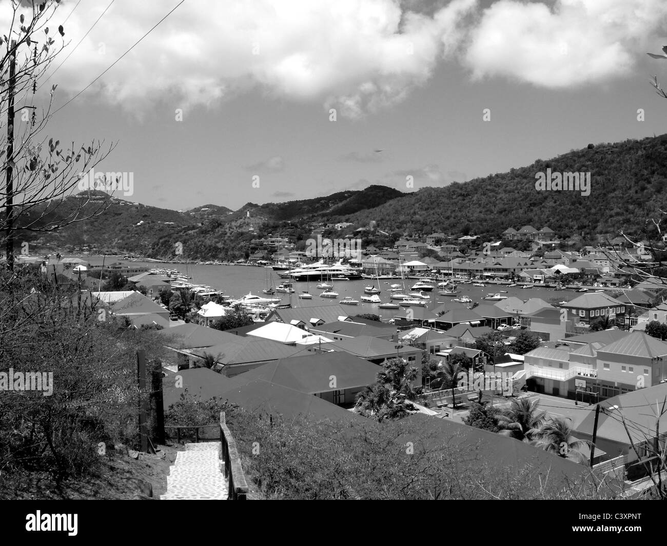 Saint barth Banque d'images noir et blanc - Alamy