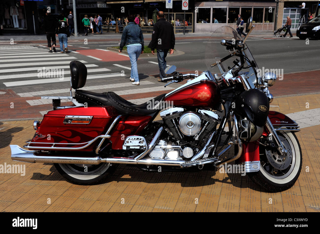 Harley - Davidson, moto Road King Banque D'Images