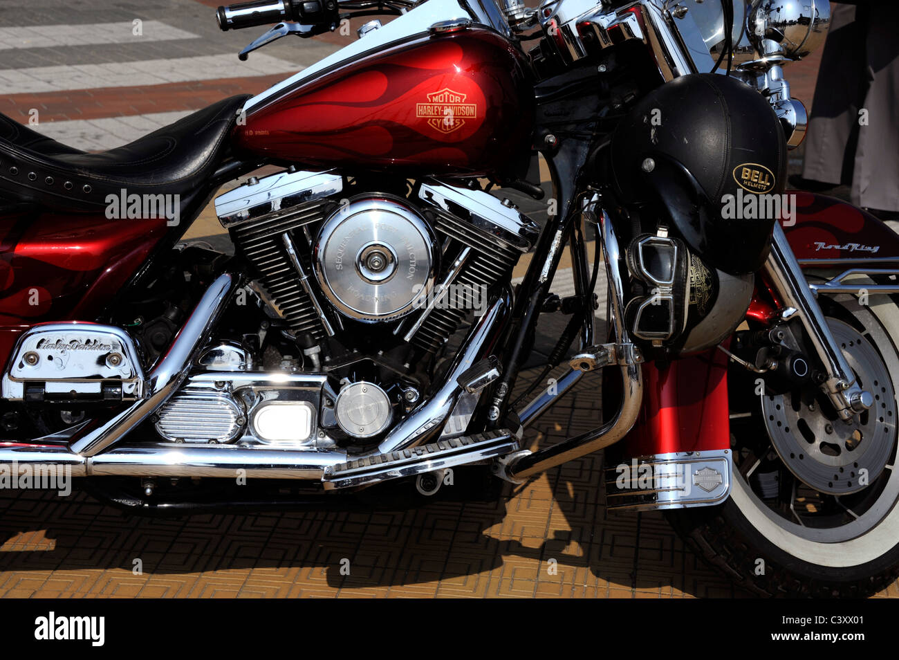 Harley - Davidson, moto Road King Banque D'Images
