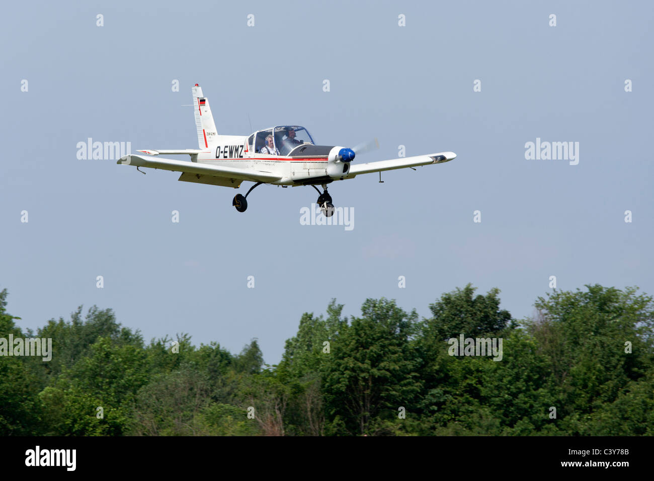 Avion Zlin 42 sportifs à un aérodrome festival en Basse-Saxe, Allemagne Banque D'Images