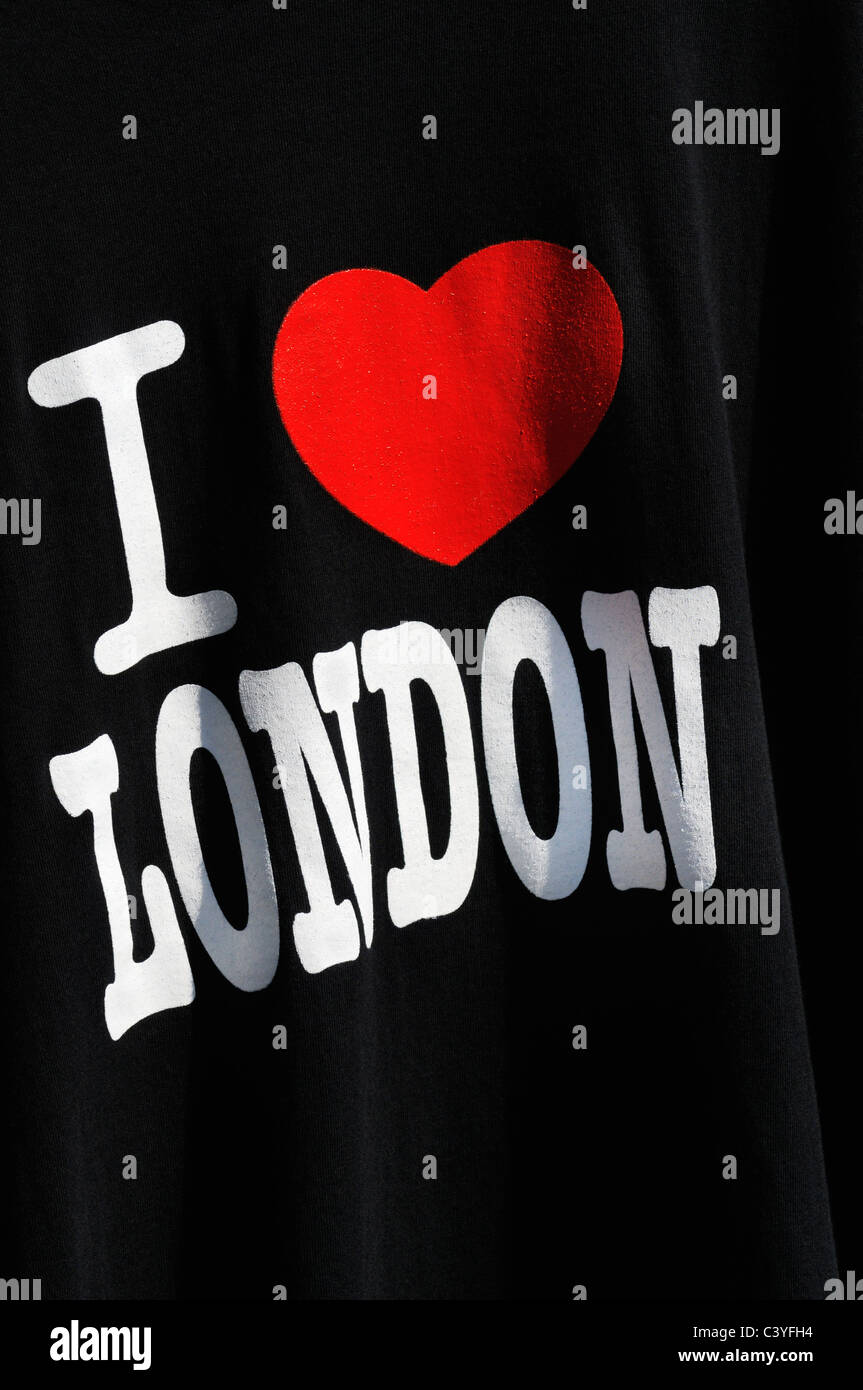 I love London T-shirt Banque D'Images