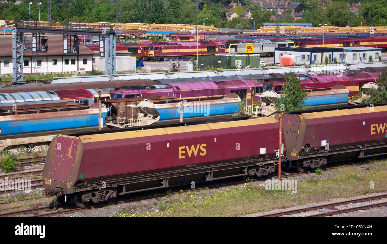 Voies de triage ferroviaire Toton Toton Nottingham Nottinghamshire England GB UK EU Europe Banque D'Images