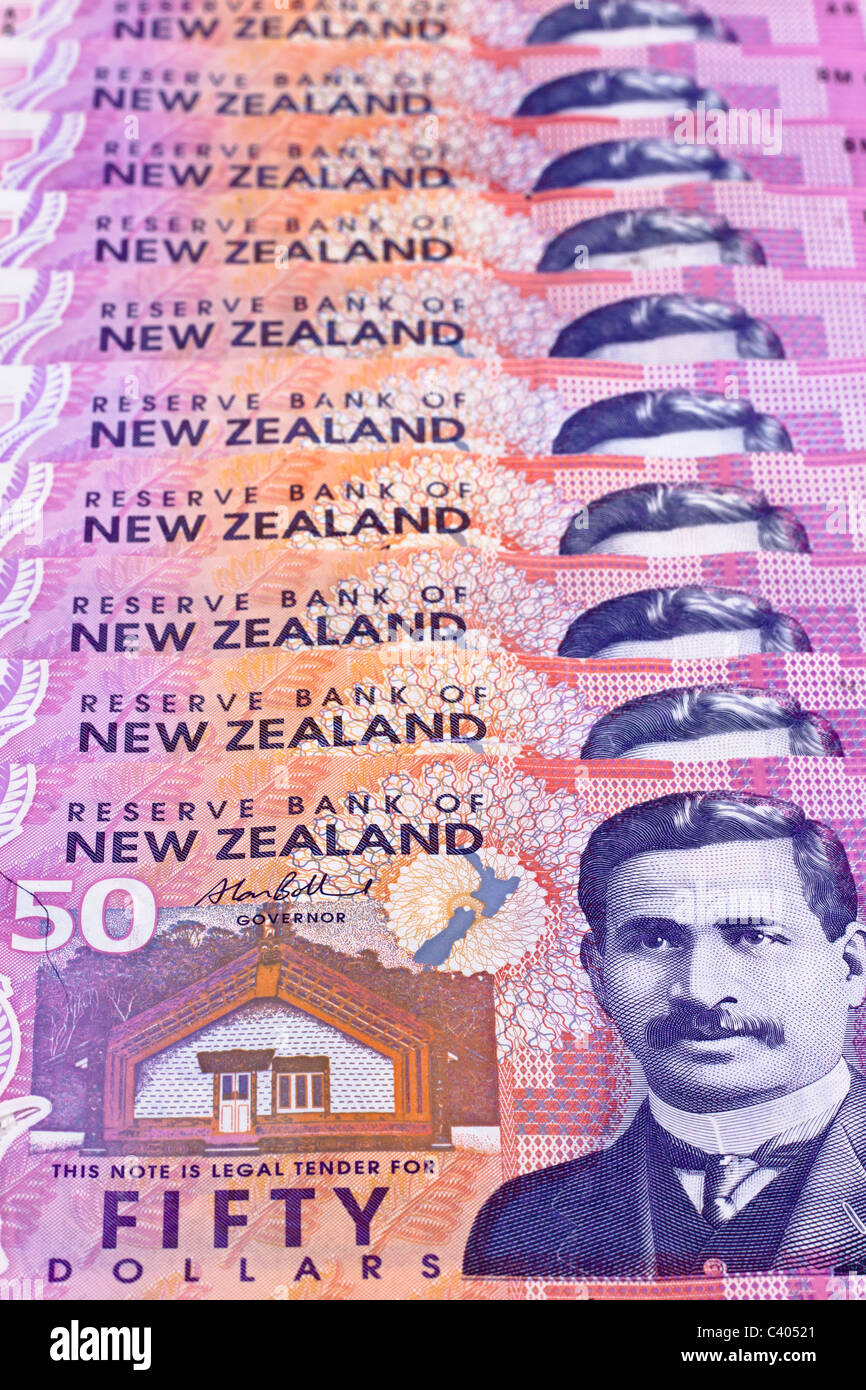 Billets en Nouvelle-Zélande service Banque D'Images