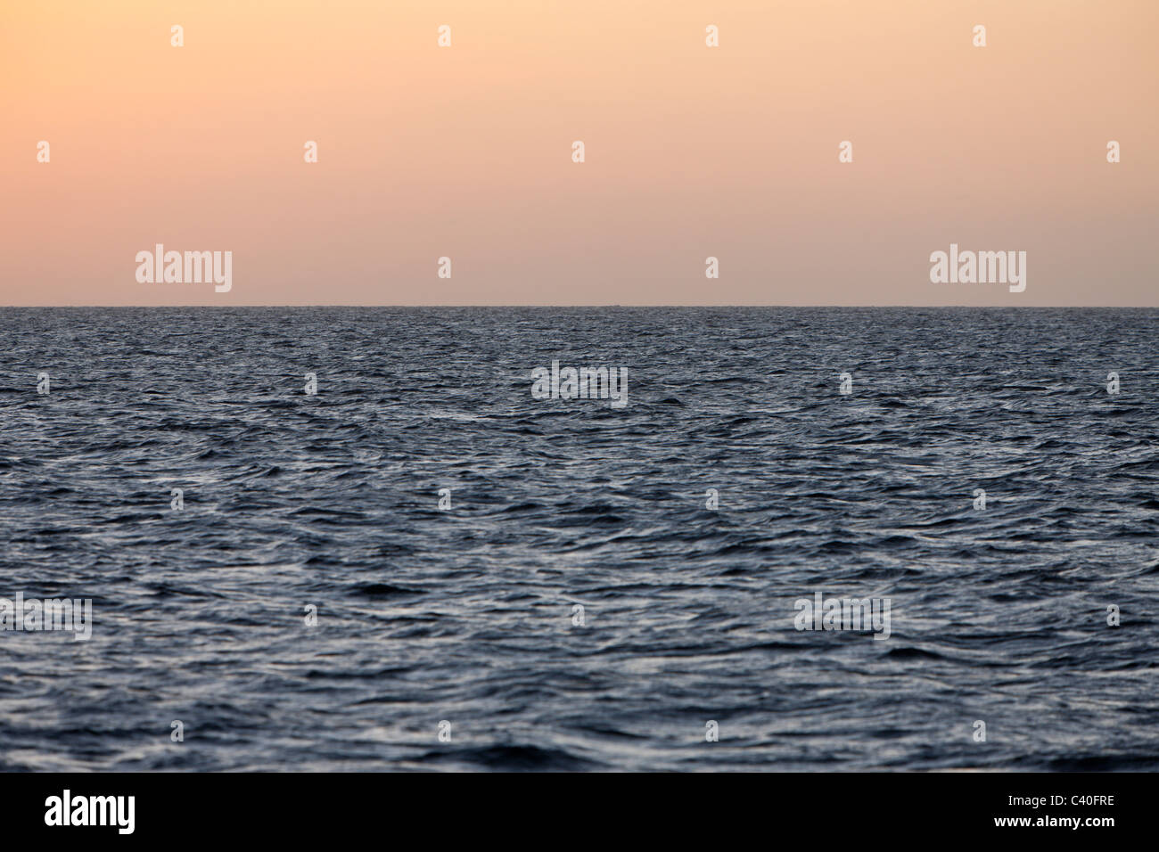 L'océan calme, Silver Bank, Océan Atlantique, la République Dominicaine Banque D'Images