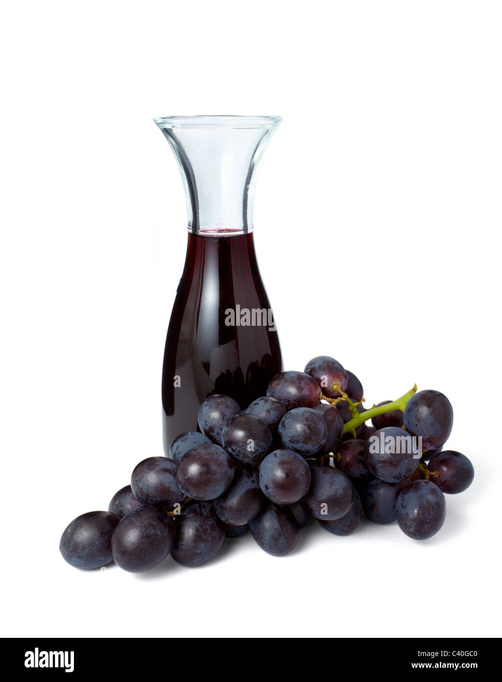 vin et raisin Banque D'Images