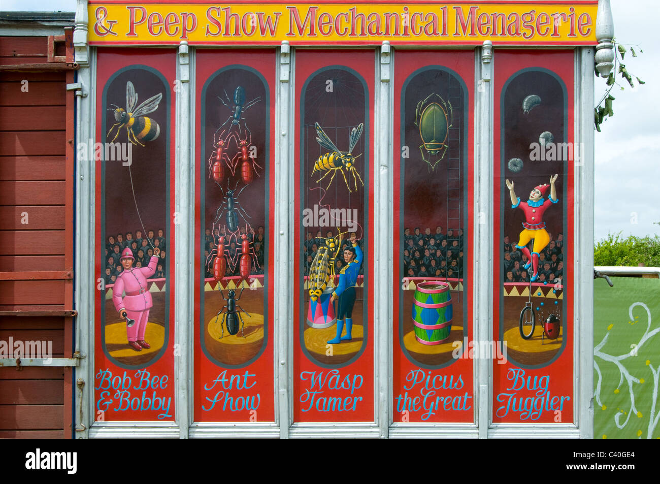 Musée du cirque d'insectes van mobile Banque D'Images