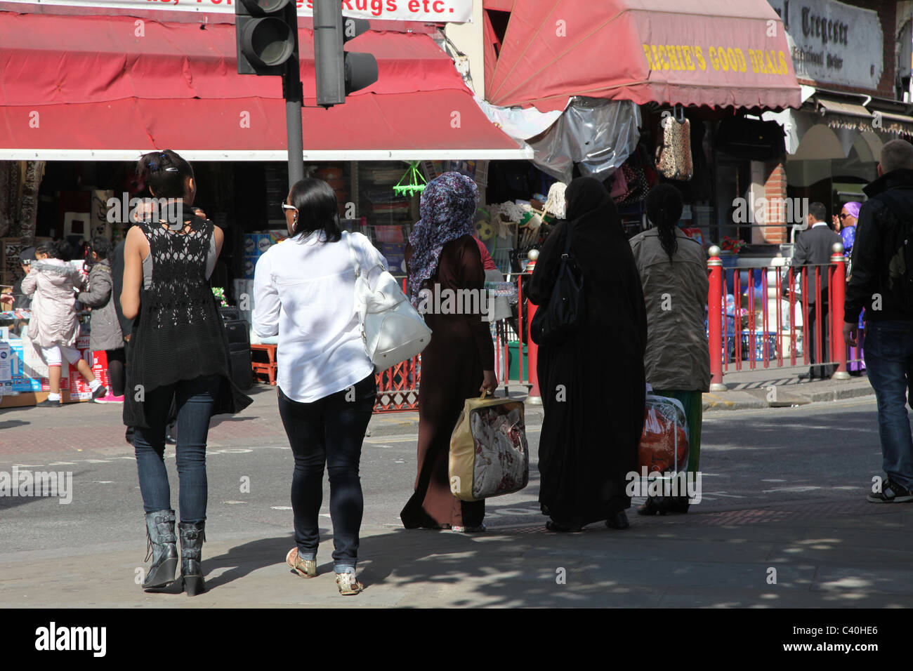 Leïde, une zone à Londres avec l'une des plus grandes de la population ethnique afro-antillais, en particulier Banque D'Images