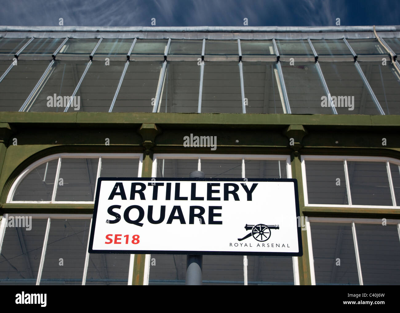 La place de l'artillerie, l'Arsenal Royal, Woolwich, Londres Banque D'Images