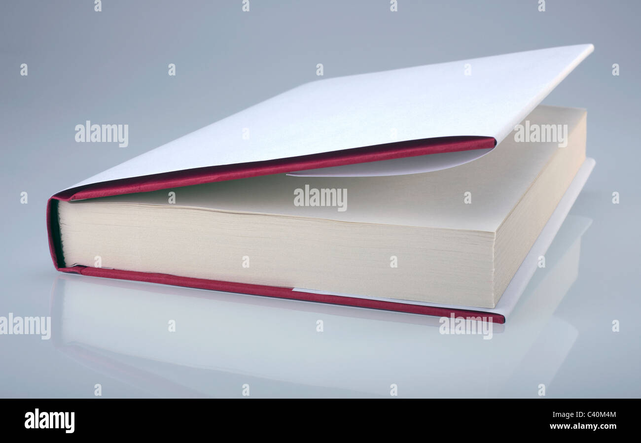 Livre blanc, ouvert Banque D'Images