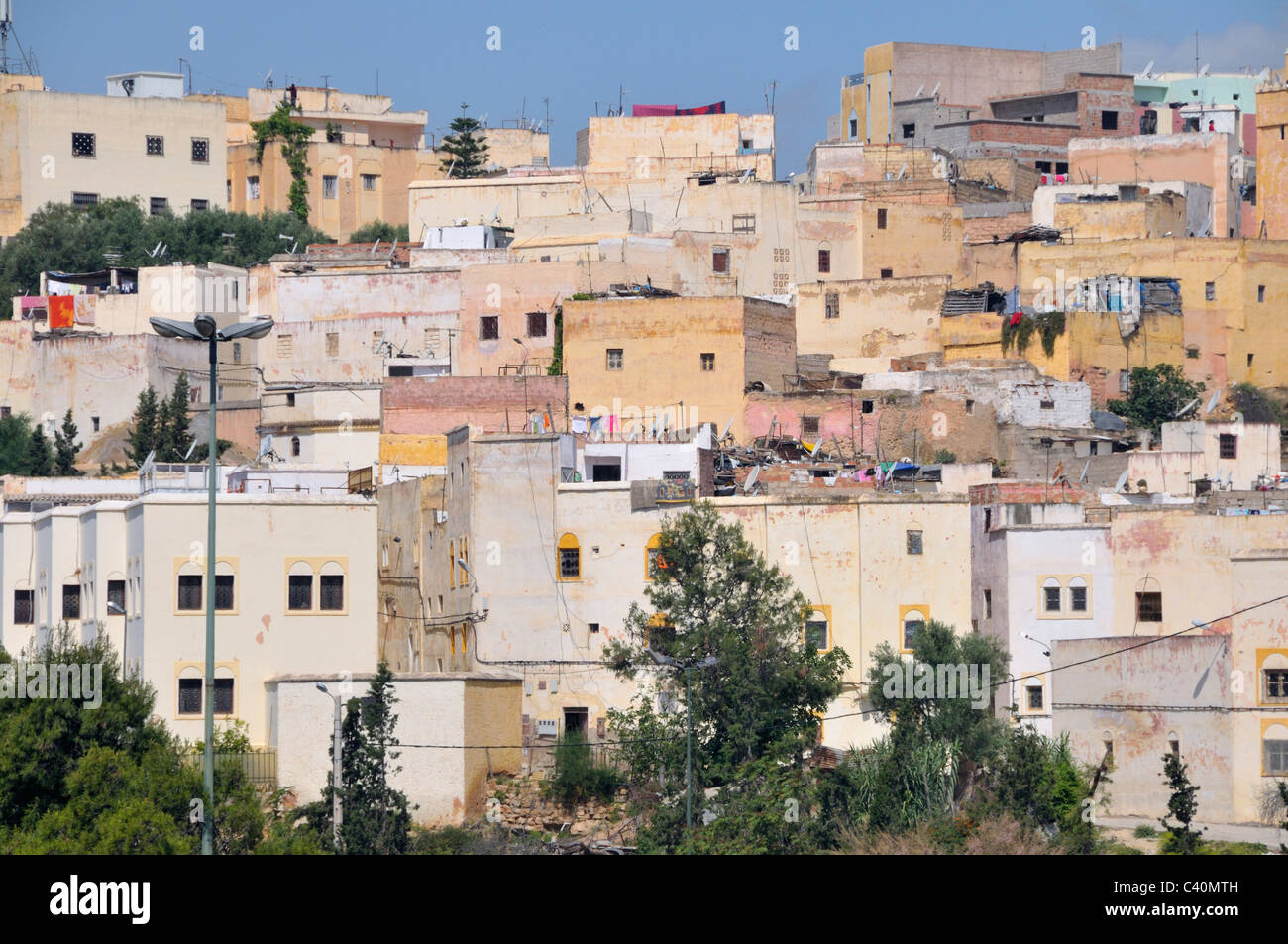 L'Afrique, de l'architecture, des maisons, des maisons, du Maroc, de la pétanque, des immeubles résidentiels Banque D'Images