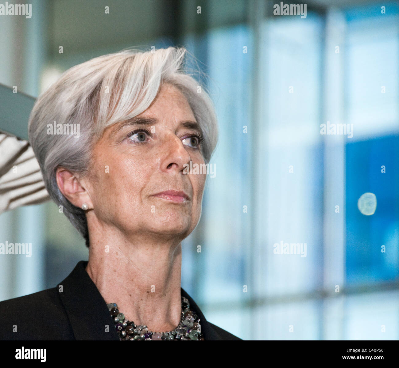 Christine Lagarde, ministre des Finances français candidat à la tête de FMI 2011 Banque D'Images