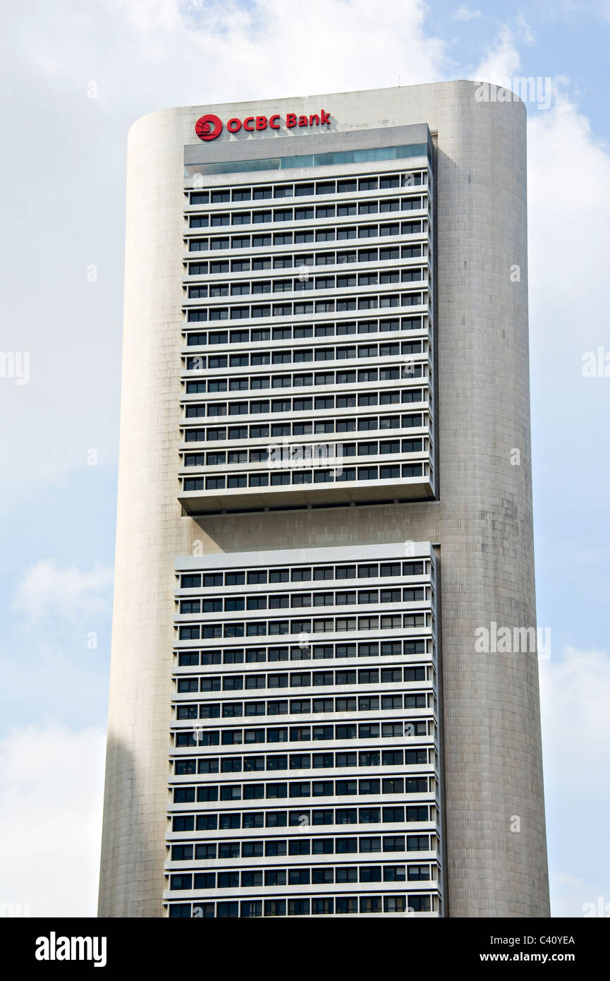 L'OCBC Oversea-Chinese Banking Corporation [BANK] Siège Social Bâtiment gratte-ciel en République de Singapour Asie Banque D'Images