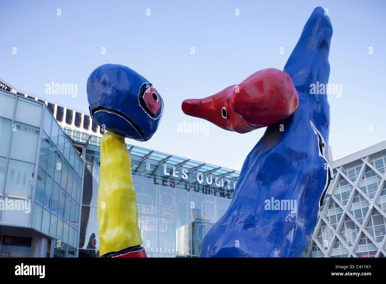 Europe, France, Paris, La Défense, sculptures, art, Joan Miro, Tourisme