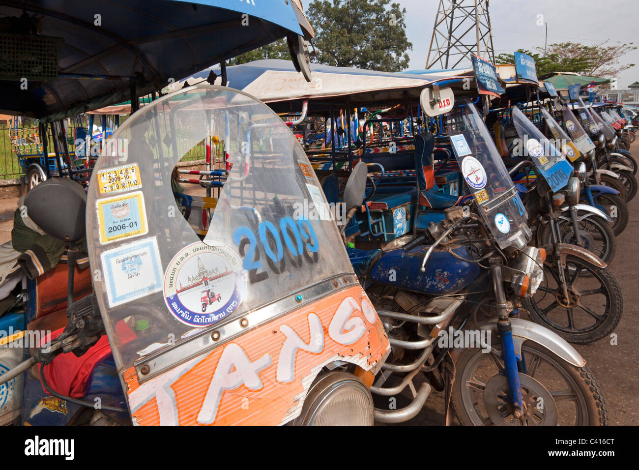 Tuk Tuk, Vientiane, Laos Banque D'Images