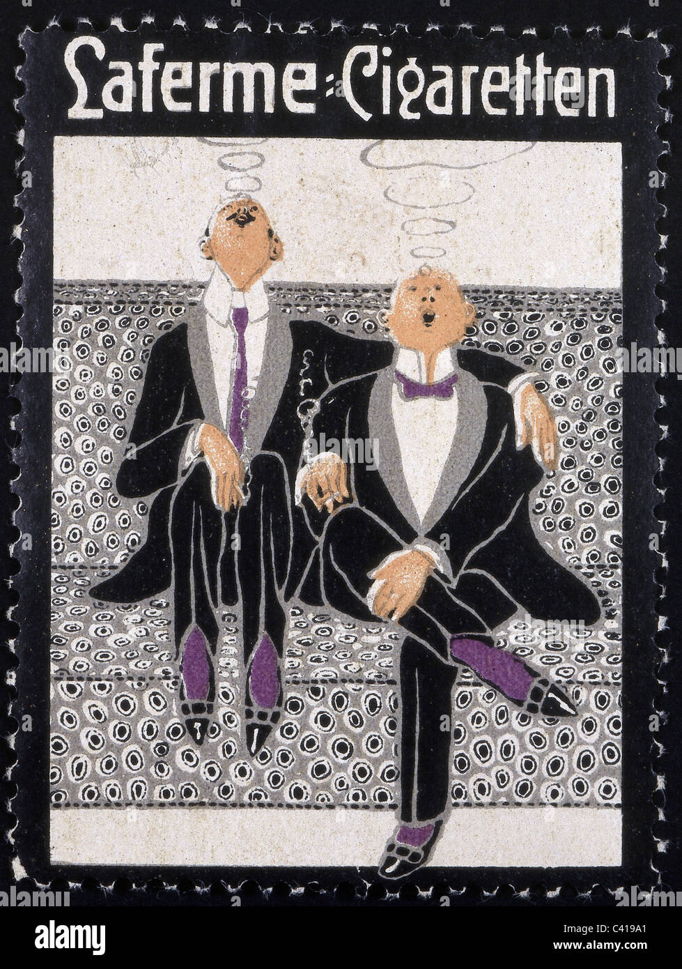 Publicité, tabac, cigarettes, Laferme, timbre-affiche, vers 1910, droits additionnels-Clearences-non disponible Banque D'Images