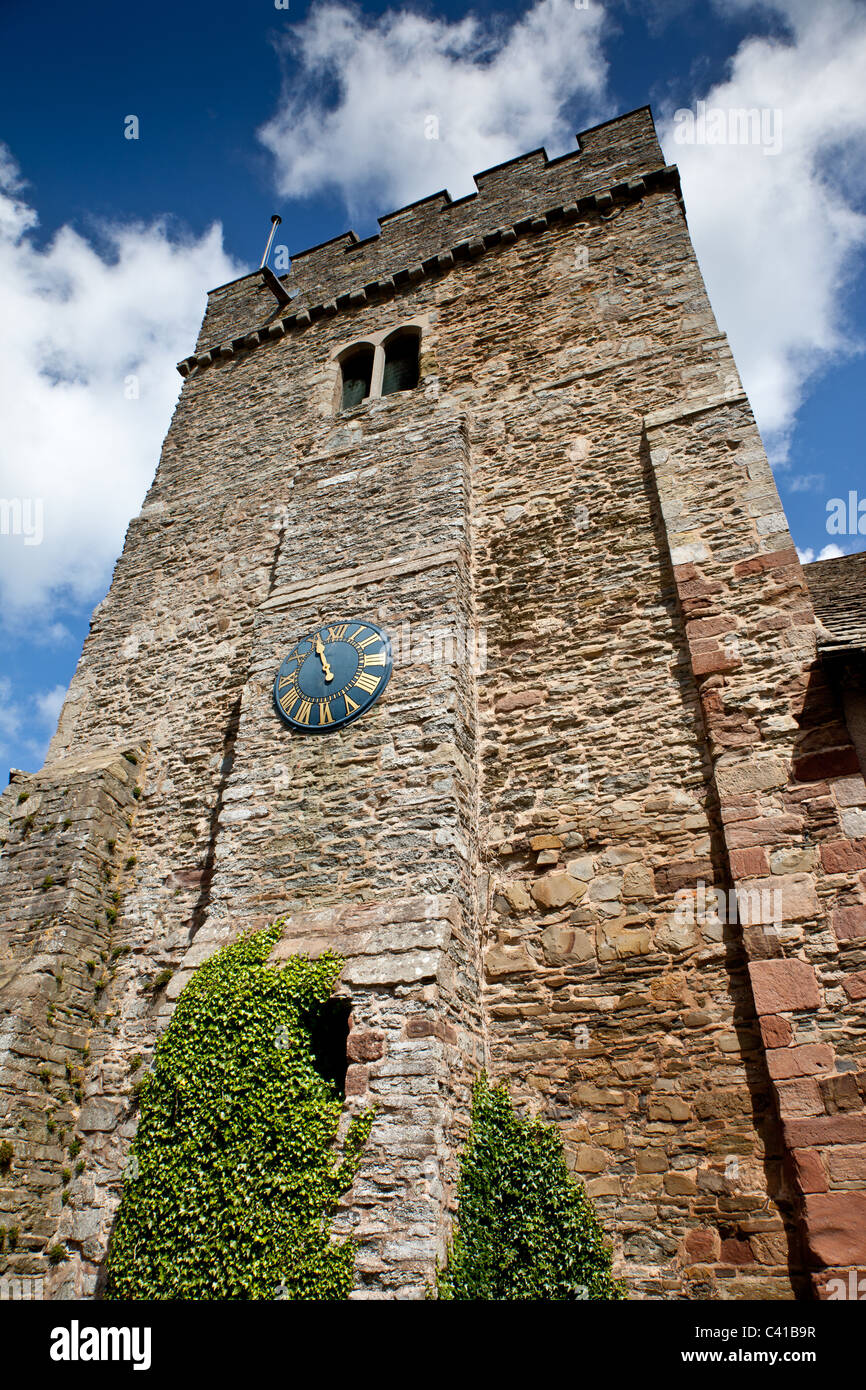 De l'église St Michael and All Angels à Lydbury North, près de Craven Arms, Shropshire Banque D'Images