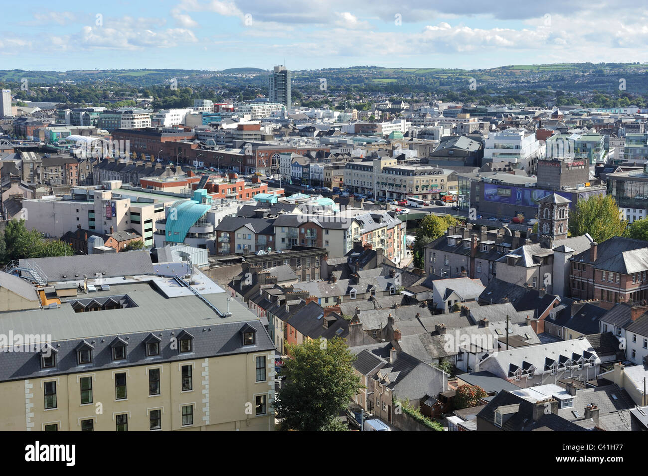 Le centre-ville de Cork Irlande Banque D'Images