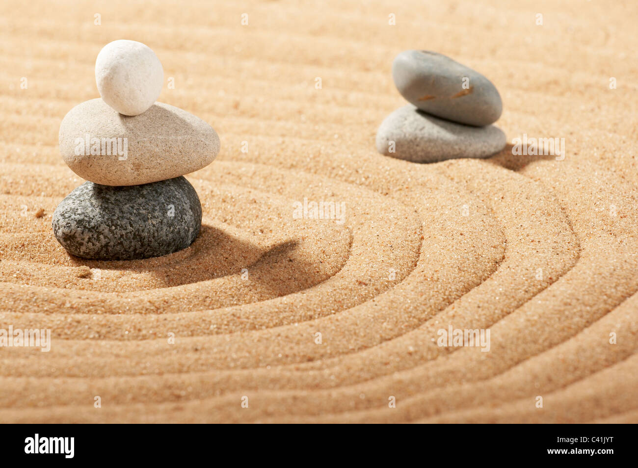 Jardin de pierres, zen, tranquille, spa images Banque D'Images