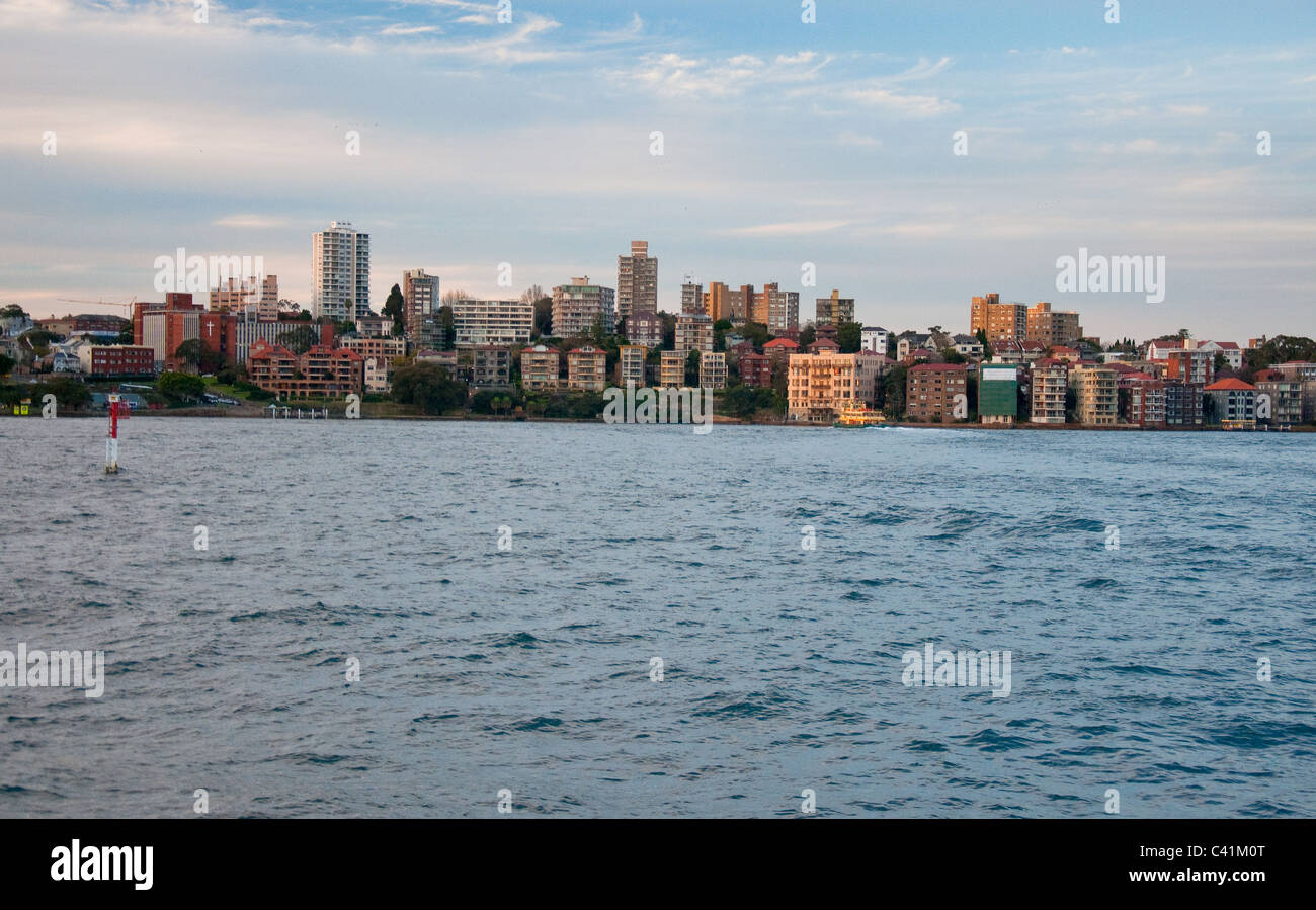 Sydney Skyline dans le célèbre port, Australie Banque D'Images