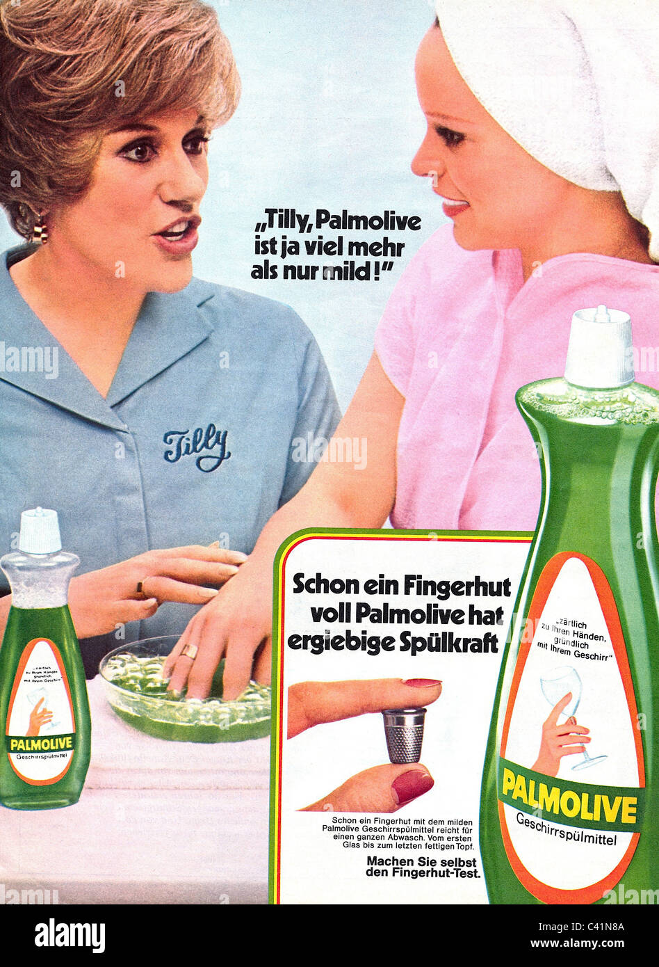 Publicité, ménage, liquide vaisselle, Palmolive, publicité, 1972, droits  additionnels-Clearences-non disponible Photo Stock - Alamy