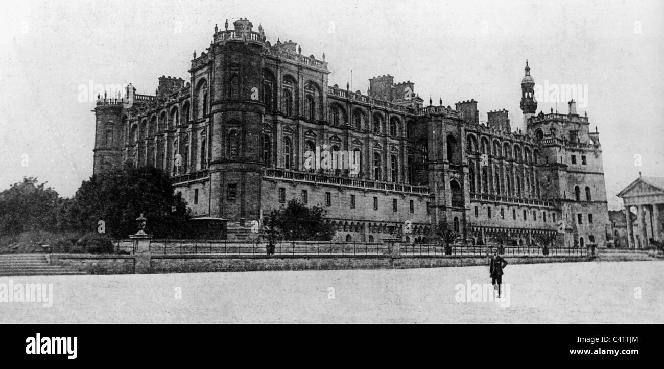 Première Guerre mondiale / première Guerre mondiale, Traité de Saint-Germain, Château de Saint-Germain-en-Laye, vue extérieure, mai 1919, droits supplémentaires-Clearences-non disponible Banque D'Images