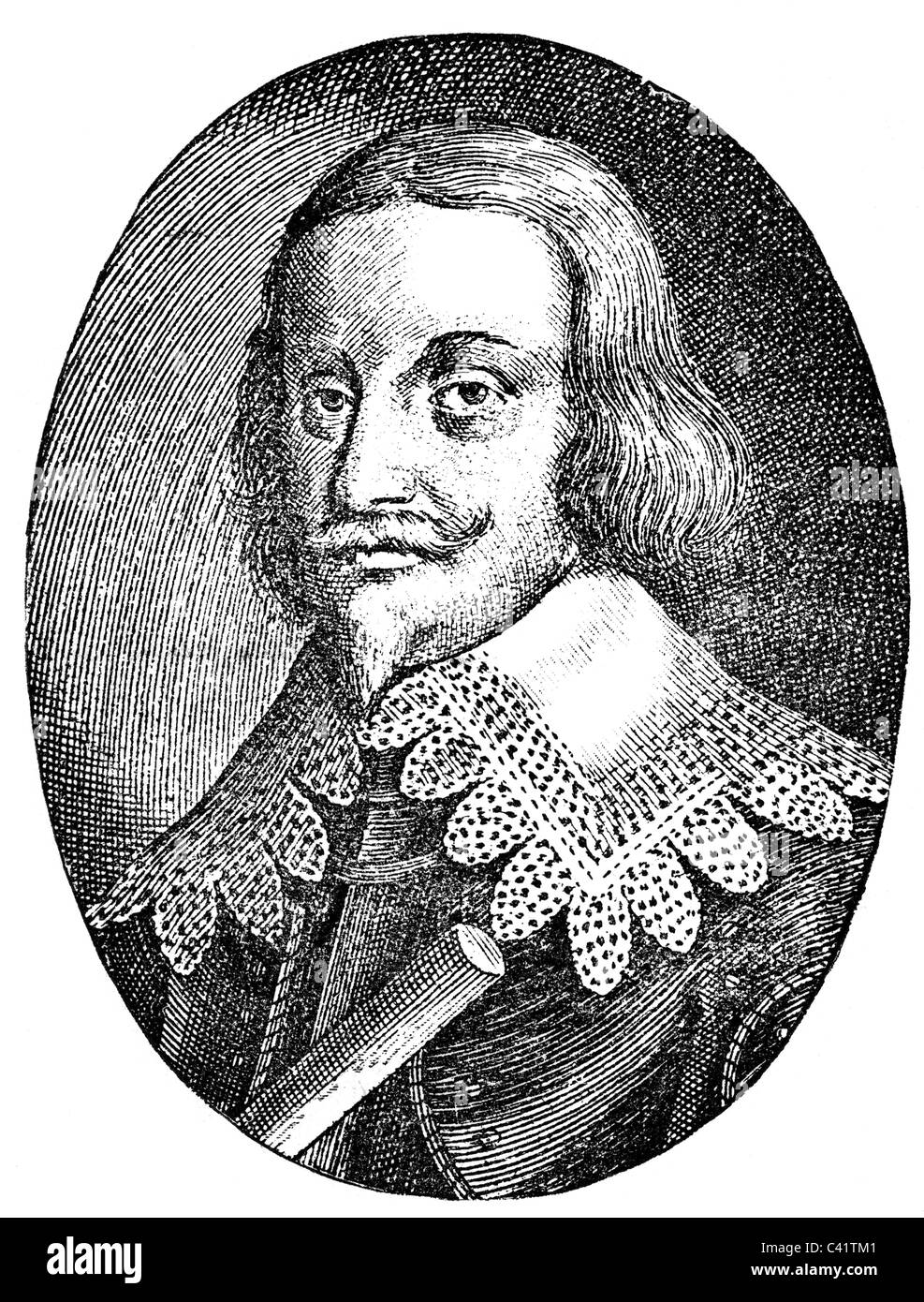 , Lennart Torstensson, 17.8.1603 - 7.4.1651, général suédois, portrait, gravure sur cuivre, 17e siècle, l'artiste a le droit d'auteur , de ne pas être effacé Banque D'Images