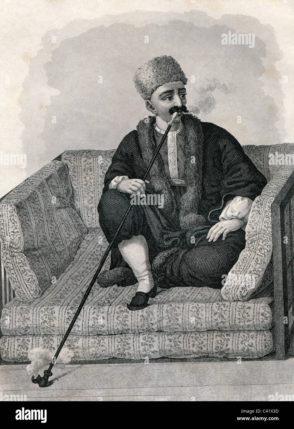 Géographie / Voyage, Ukraine, personnes, hommes, grec de la Crimée, pleine longueur, gravure en acier, Meyers Konversversartionslexikon, 19e siècle, droits additionnels-Clearences-non disponible Banque D'Images