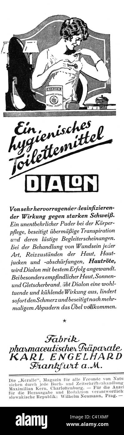 Publicité, photographie, appareils photo, photo-Porst, Nuremberg, publicité, 1926, droits-supplémentaires-Clearences-non disponible Banque D'Images