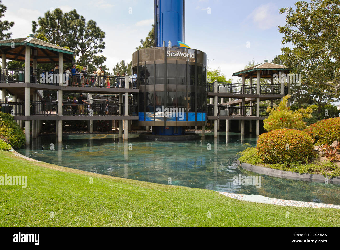 SeaWorld San Diego Sky Tower. Banque D'Images
