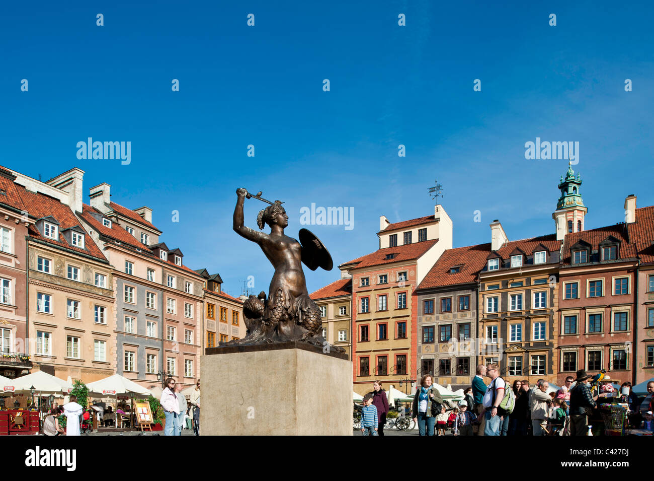 Place de la vieille ville, Varsovie, Pologne Banque D'Images