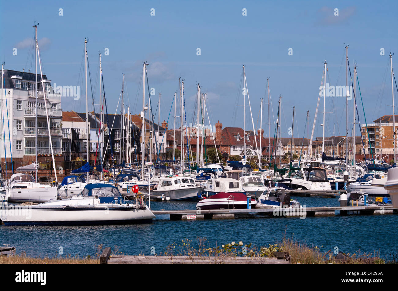 Sovereign Harbour Marina Eastbourne East Sussex England Banque D'Images