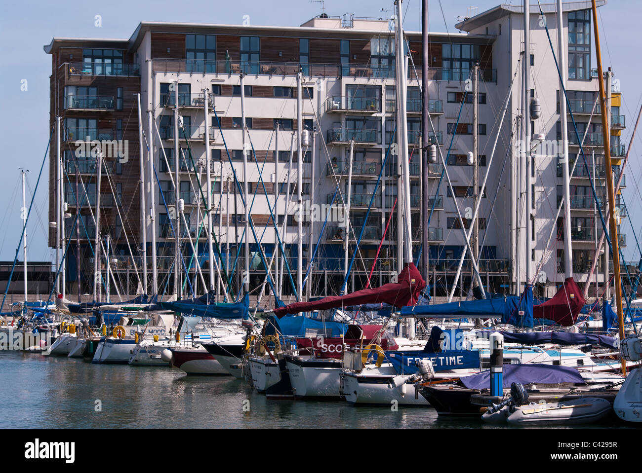 Sovereign Harbour Marina Eastbourne East Sussex England Banque D'Images