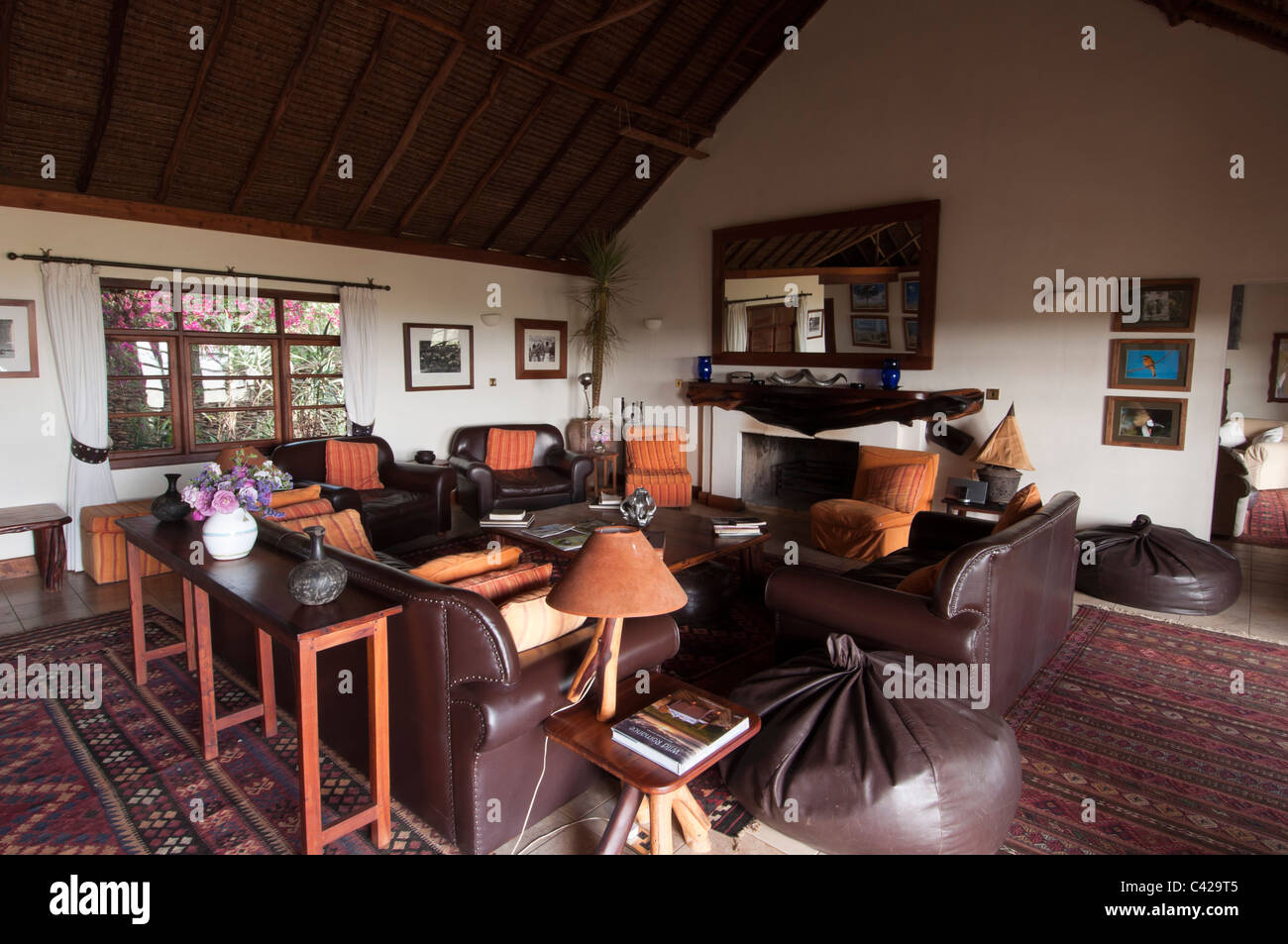 Loisaba Lodge, Loisaba Wilderness Conservancy, Laikipia, Kenya. Banque D'Images