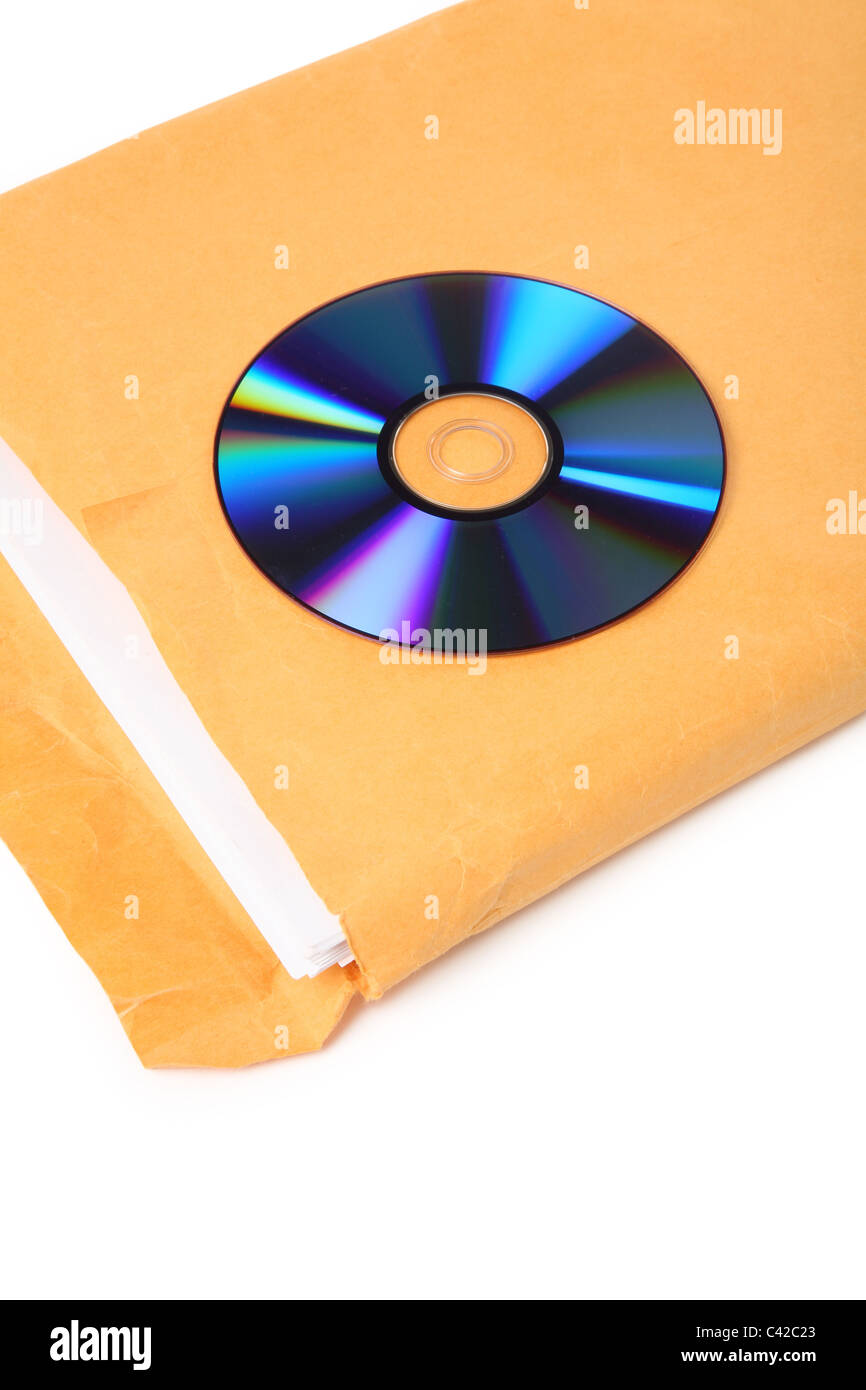 Document et CD, concept de fichier numérique Banque D'Images