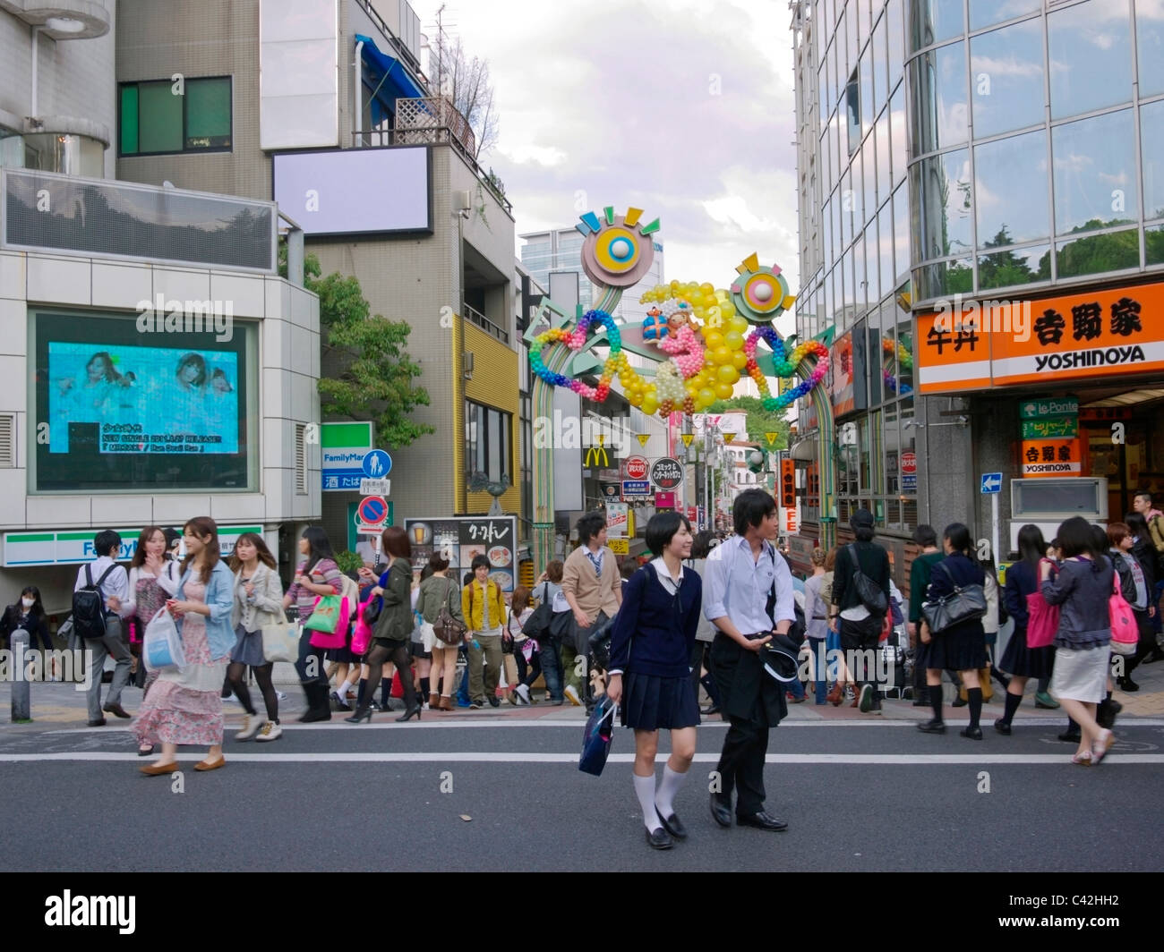 Takeshita Dori, Harajuku Banque D'Images