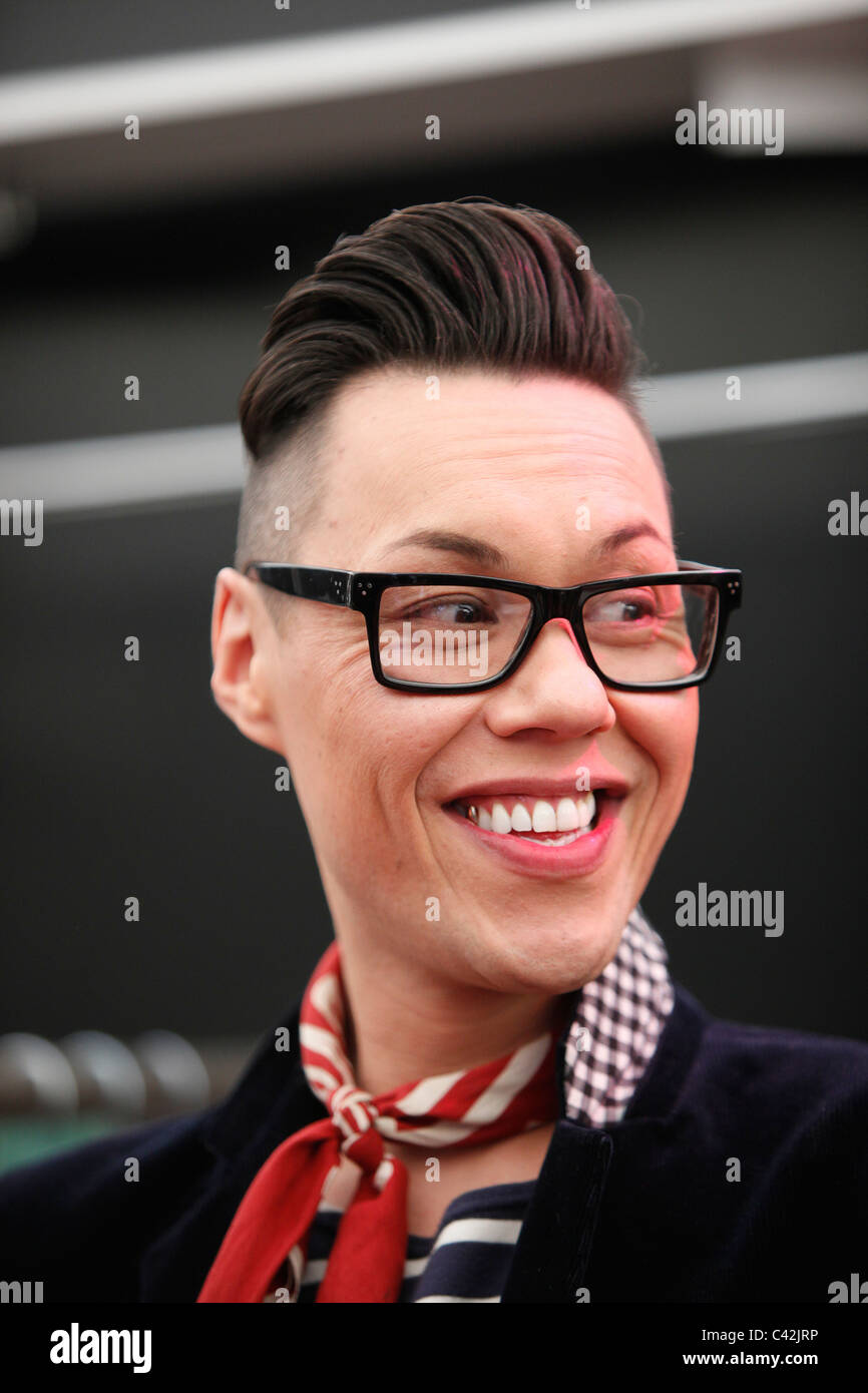 Gok Wan, celebrity fashion guru à Glasgow's 'Glam dans la ville" Banque D'Images