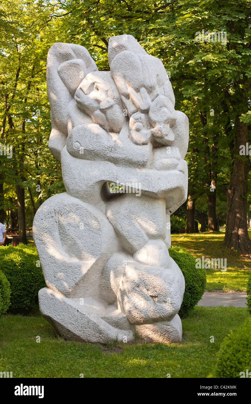 Sculpture dans le parc, Beograd, Serbie Banque D'Images