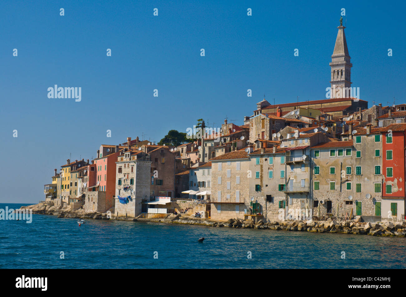 La vieille ville de Stari Grad, l'Istrie Rovinj Croatie Europe Banque D'Images