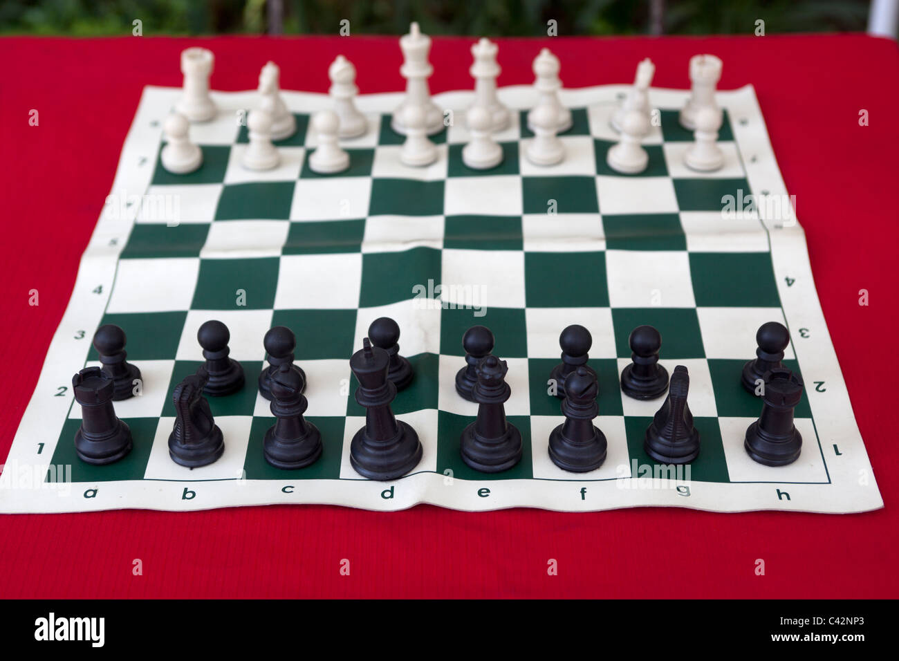 Sur le jeu d'échecs Street dans la ville de Mexico Banque D'Images